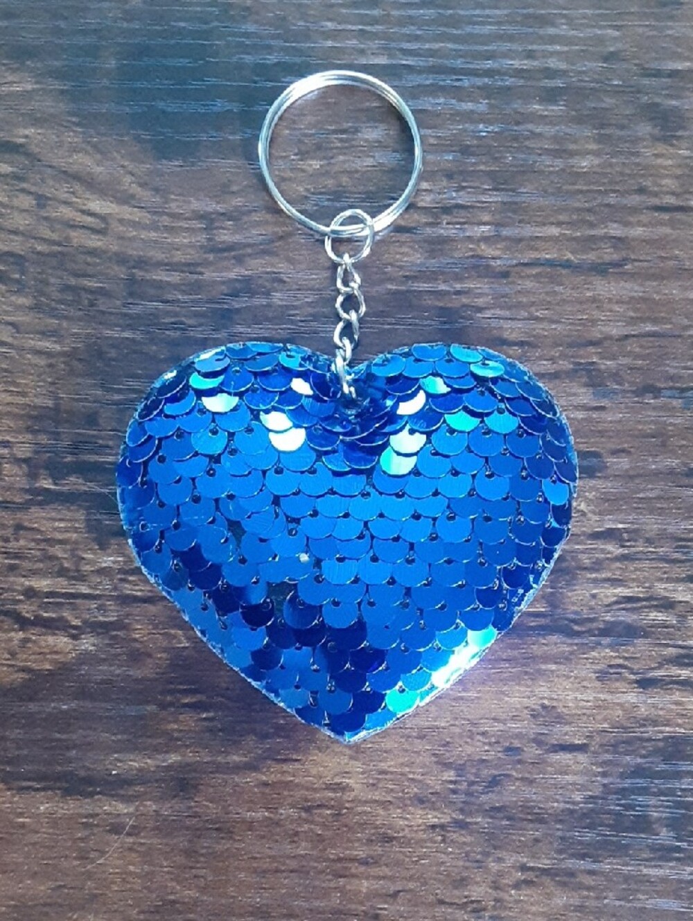 Pick 1 Sequin Heart Keychain - Picture 6 of 9